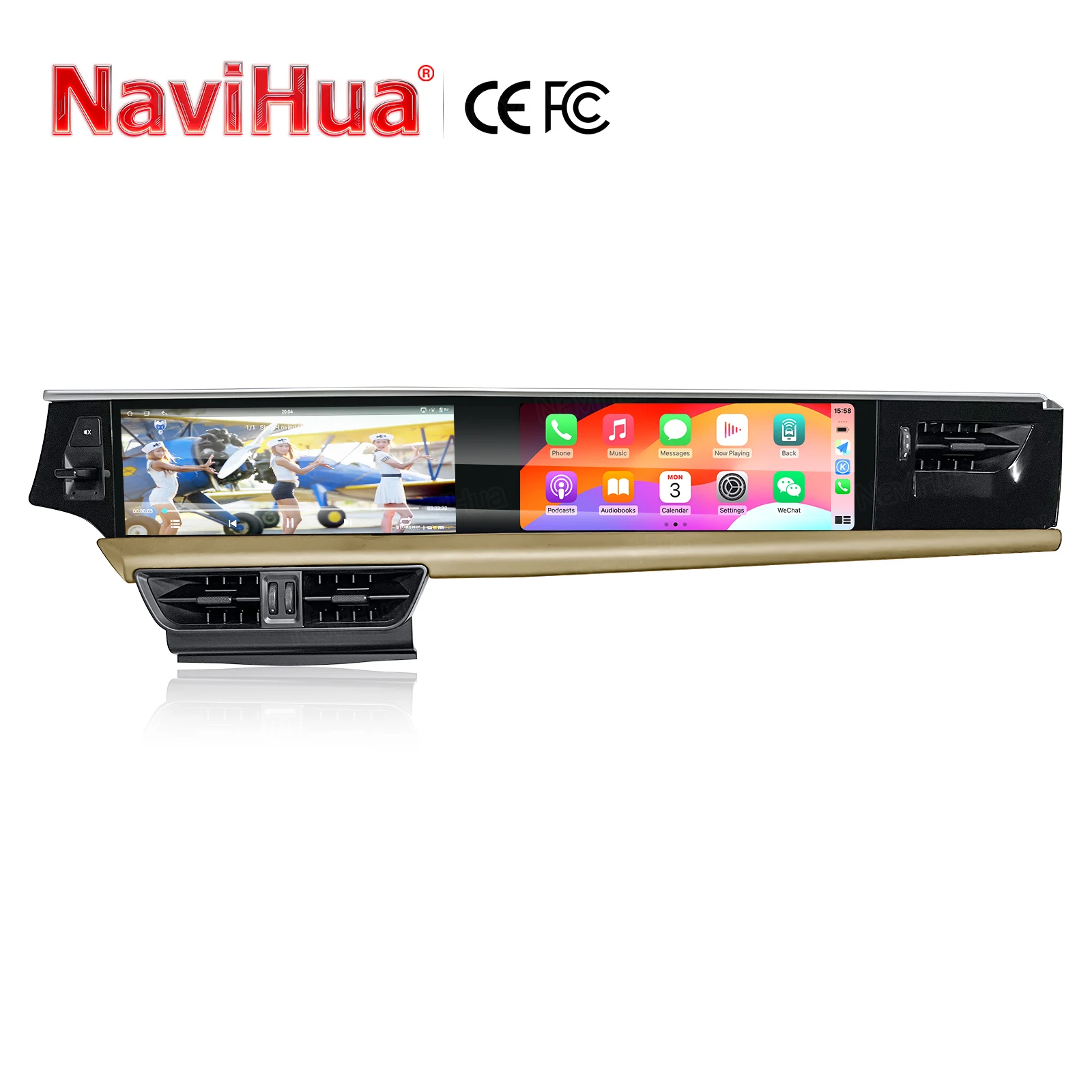 

Автомагнитола Navihua Android с GPS-навигацией и развлекательной системой для пассажиров, DVD-плеер для Porsche Macan 2014-2017, Carplay, Auto Radio