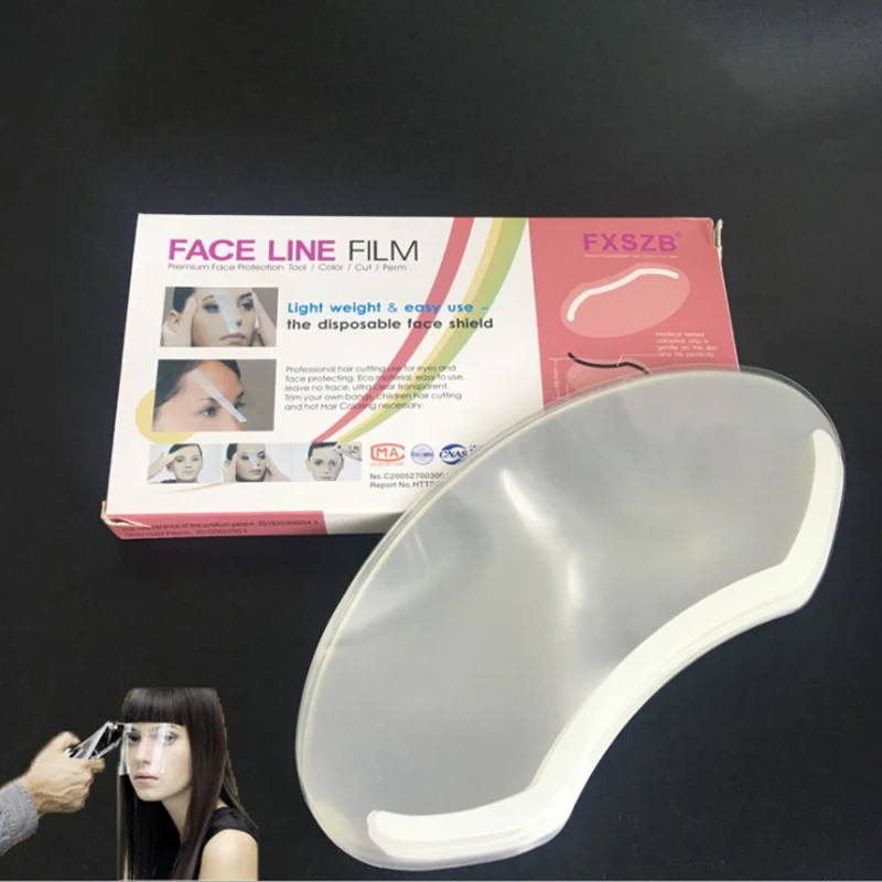 50pcs Hairdressing Eye Mask Transparent Eye Shield Kit Dye Perm Face Cover