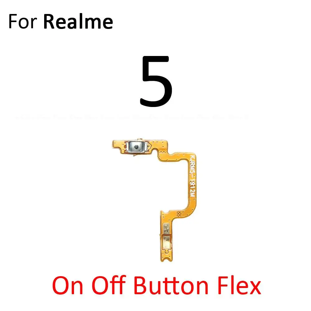 Switch Power ON OFF Key Mute Silent Volume Button Ribbon Flex Cable For OPPO Realme 5 5i 5s 6i 6S 6 Pro Replacement Parts