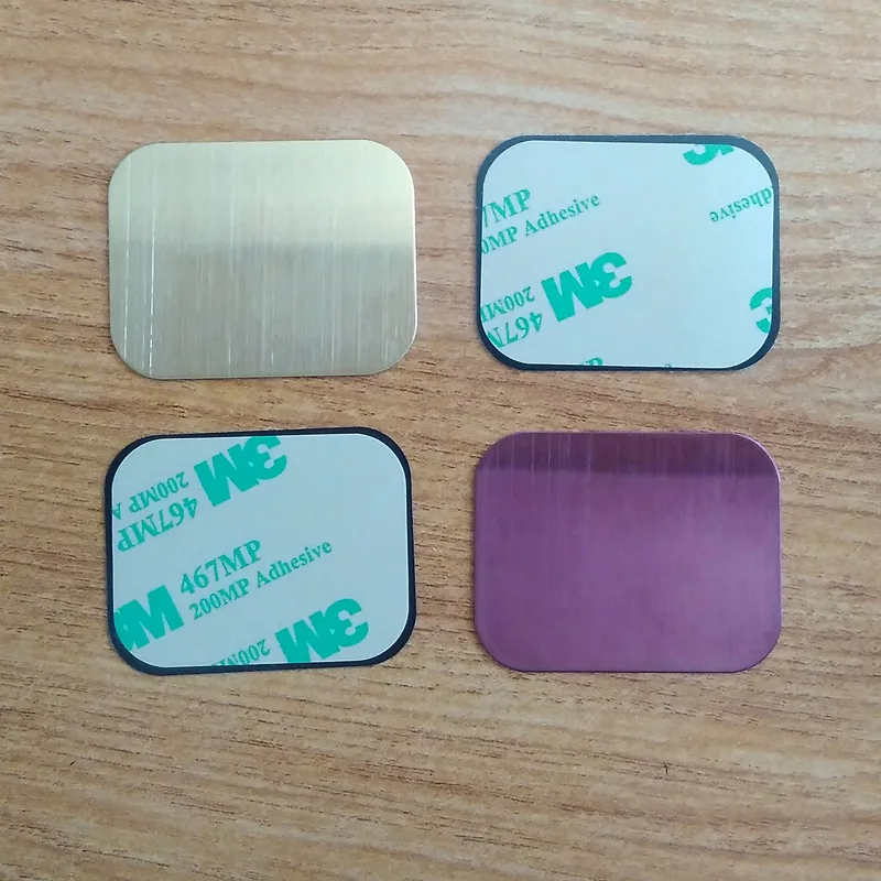 مستطيلة المغناطيسي لوحة معدنية حامل هاتف صفائح حديد المغناطيس المحمولة سيارة الهاتف المحمول دعم أصحاب الهاتف ملصق الوقوف