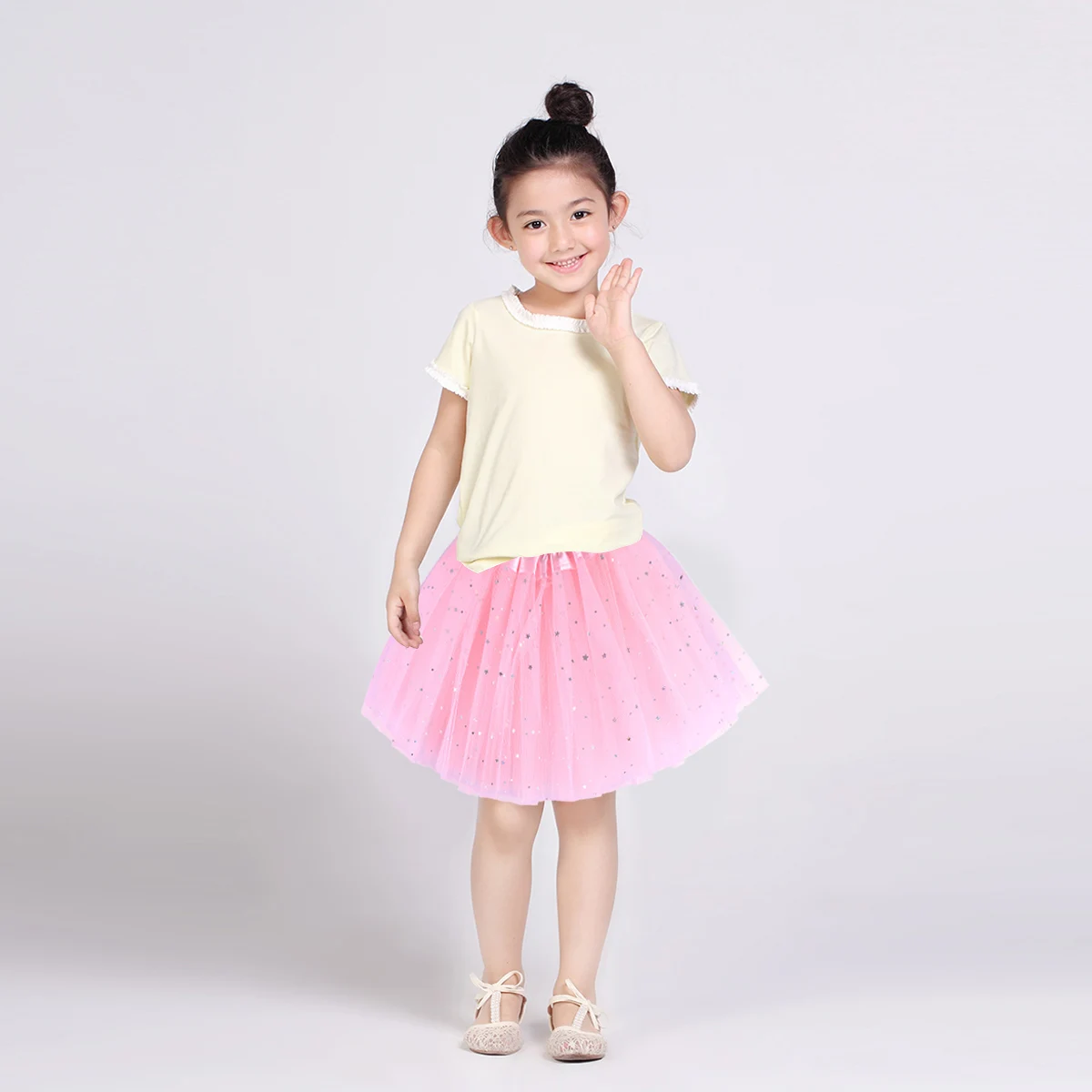 

Baby Girl Midiskirt Pink Elastic Waist Tulle Skirt Dress Birthday Party Photography Ballet Dance Toddler Clothes