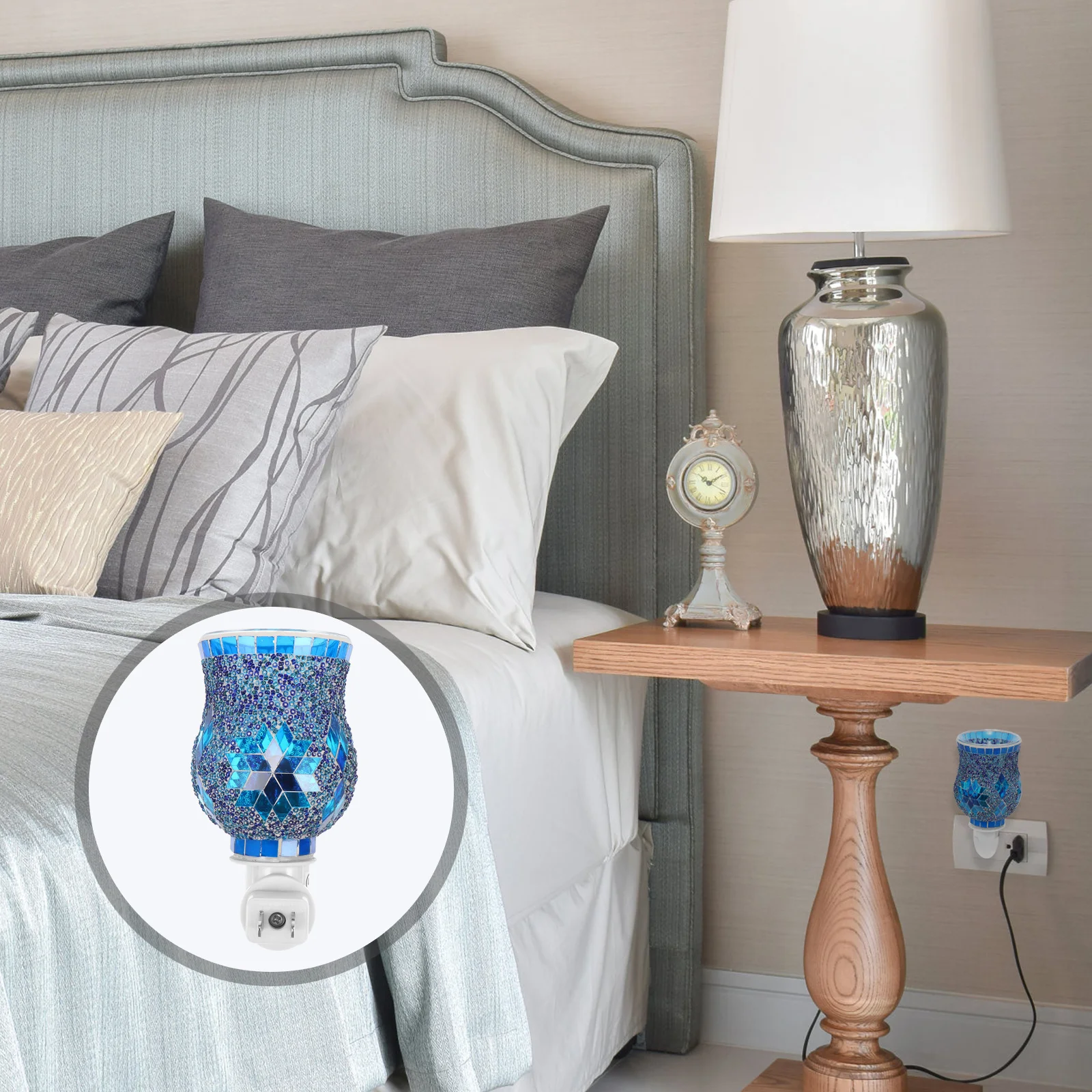 

1Pcs Home Aroma Lamp Essential Oil Night Plug Easy to Use Portable Gift for All Occasions Fragrance Lamp