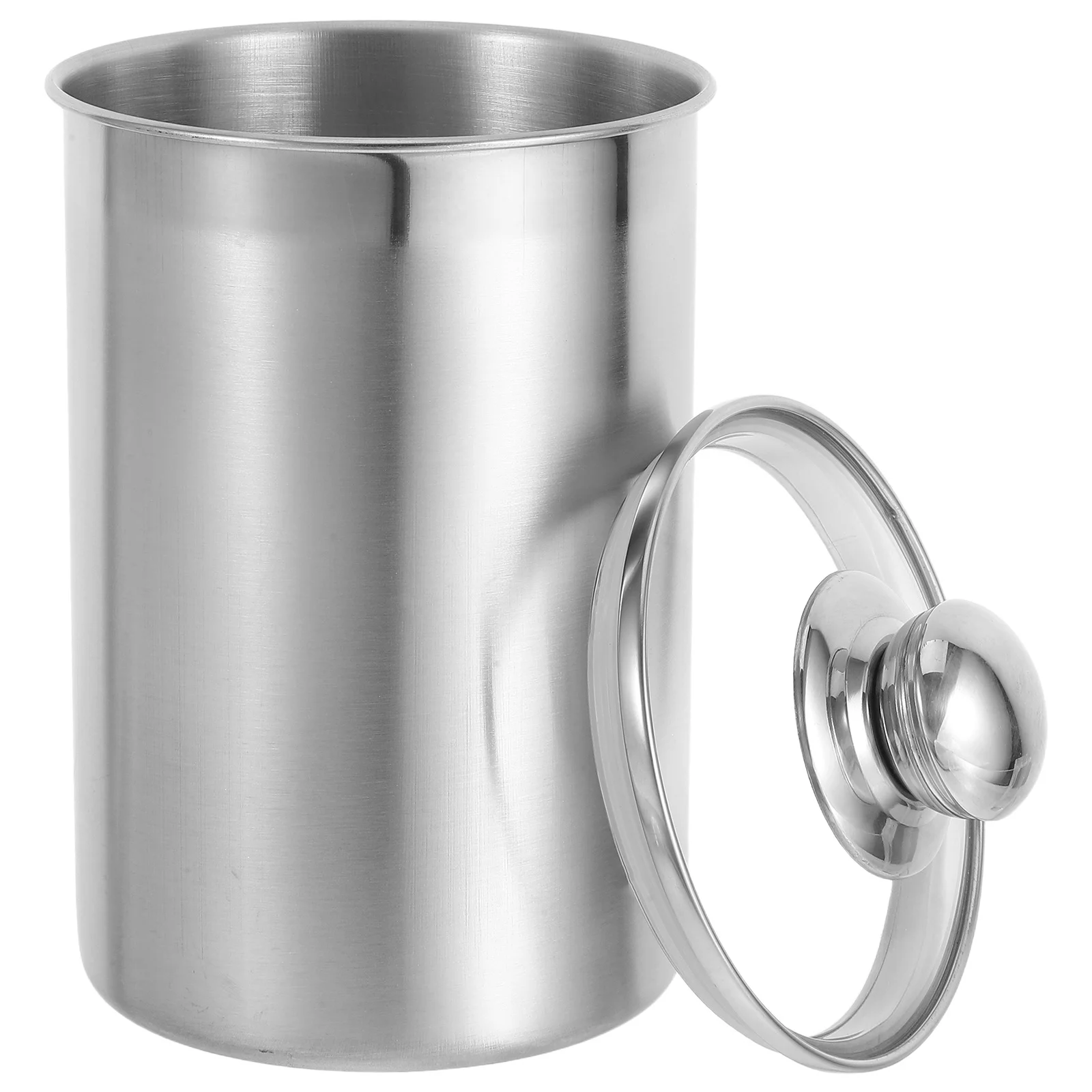 

Stainless Steel Sealed Food Storage Canister 1750ml Rustproof Airtight Biscuit Coffee Sugar Snacks Container for Kitchen Pantry