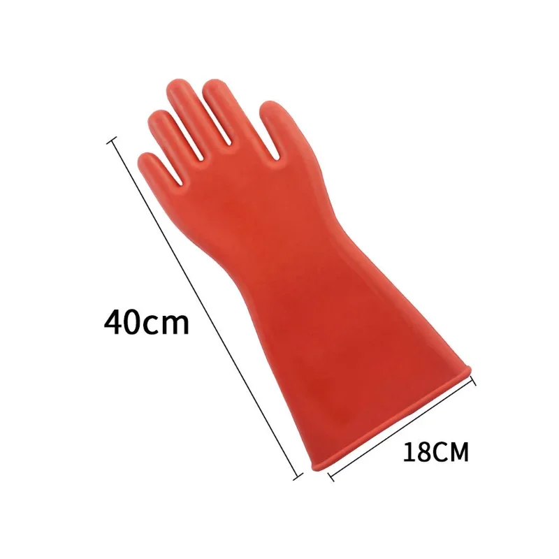 

Home Insulation Gloves 12KV High Voltage Electrical Anti Electric Labor Leakage Prevention Rubber Home Gloves