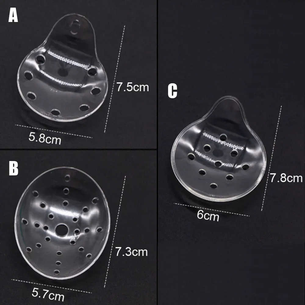 

Eyepatch Ventilated Clear Eye Shield Plastic Ophthalmic Surgery Single Eye Wound Protective Cover Oval Spoon Shape Eye Guard