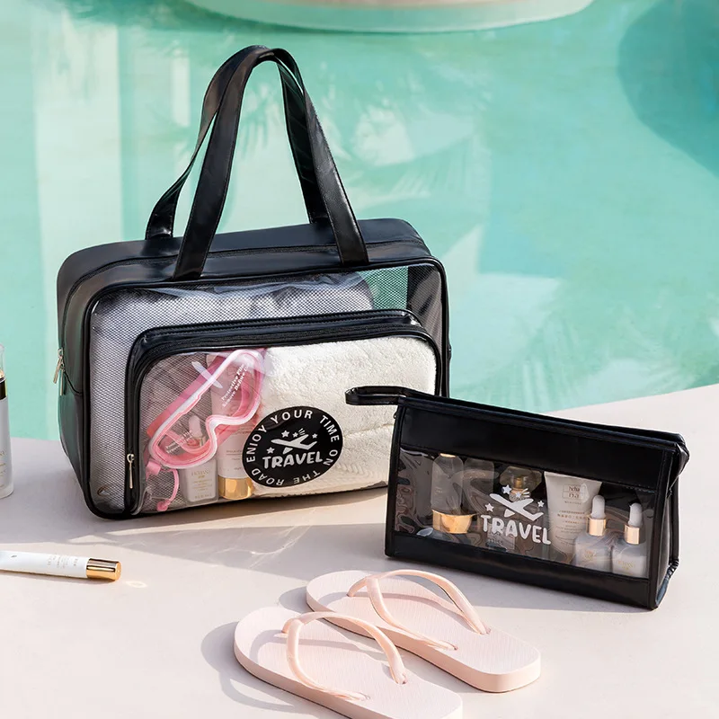 

Waterproof Wet Dry Bag,Portable Travel Toiletry Pouch,Gym Beach Tote,Large Capacity Cosmetic Organizer,Multi-Function Storage