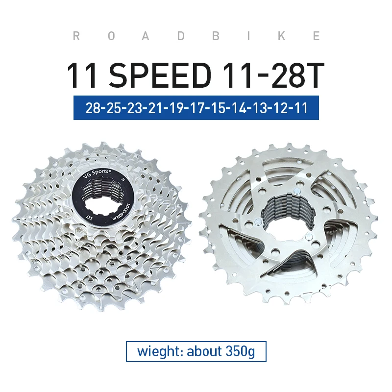 VG Sports 8 9 10 11 Speed Velocidade Road Bike Freewheel Roadbike Cassette 8v 9v 10v 11v 28t 32t Bicycle Freewheel Bike Sprocket