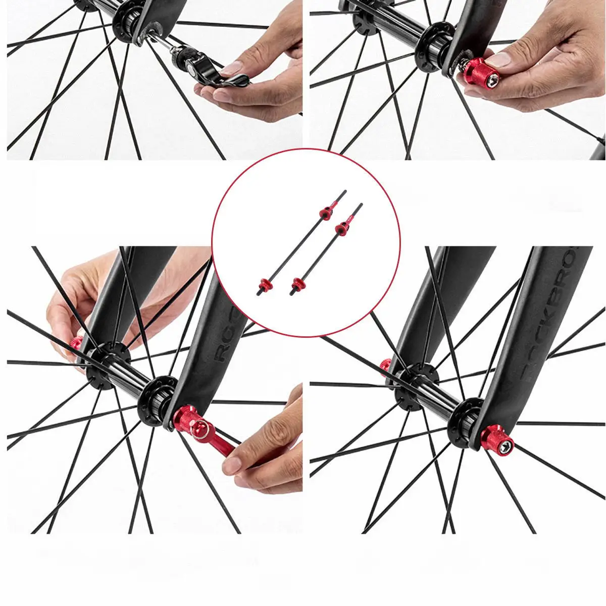 

Mountain Bike Quick Release Skewer Practical Cycling Part Short Hollow Shaft Hub Dismantle Kit Quick Release Skewer