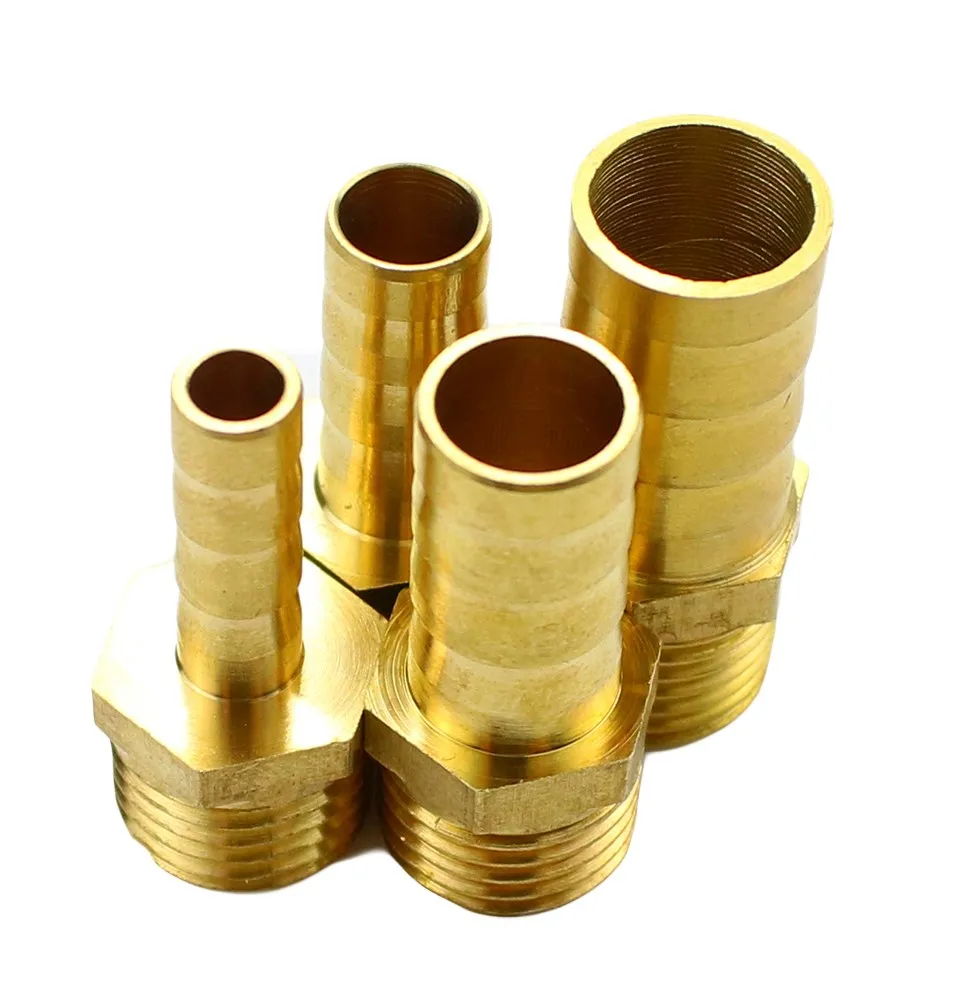 red handle Valve  6mm 8mm 10mm 12mm Hose Barb Inline Brass Water Oil Air Gas Fuel Line Shutoff Ball Valve Pipe Fittings