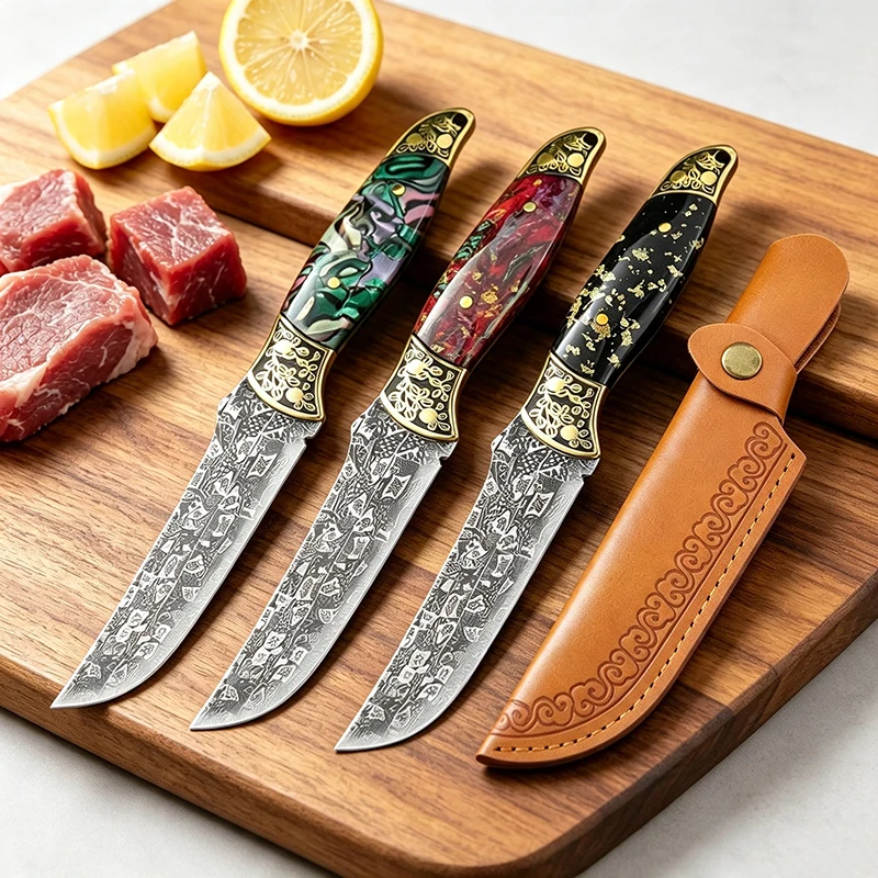 Küchenmesser aus Edelstahl, Kochmesser, Hackmesser, Universal messer, Grills teak schneider, Ent beinen, Schneiden, Schälen, Küchengeräte
