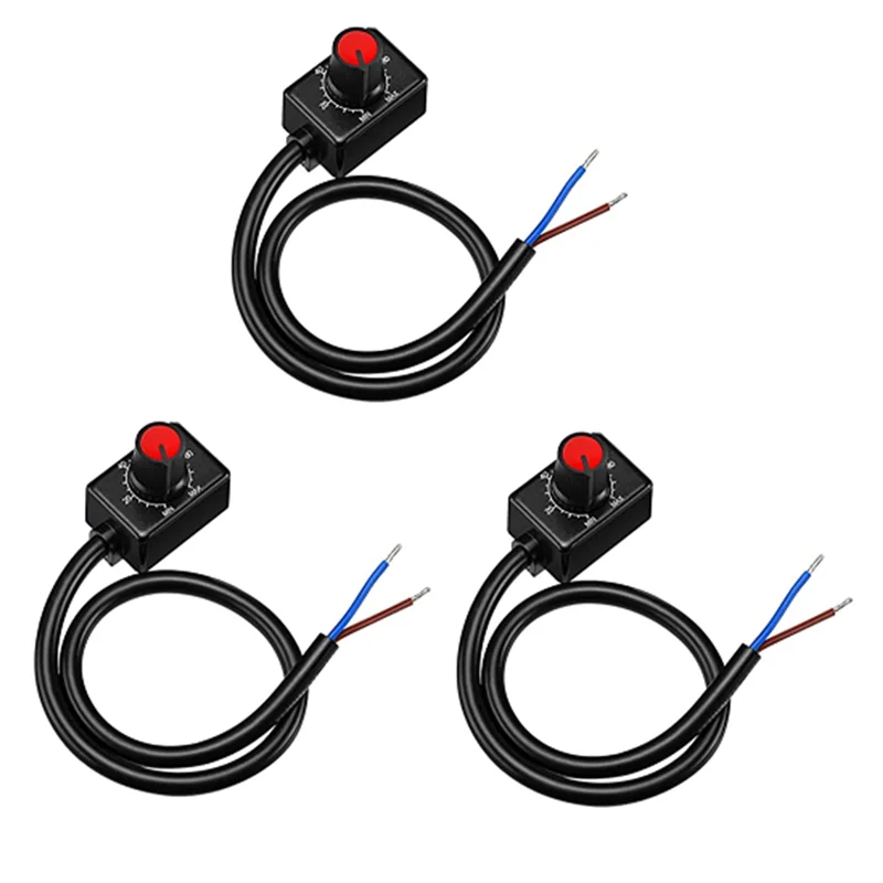 Variateur LED à bouton DC 0/1-10V, variateur passif basse tension, gradation PWM pour pilote LED électronique à intensité variable 0-10V ou 1-10V, 3 pièces