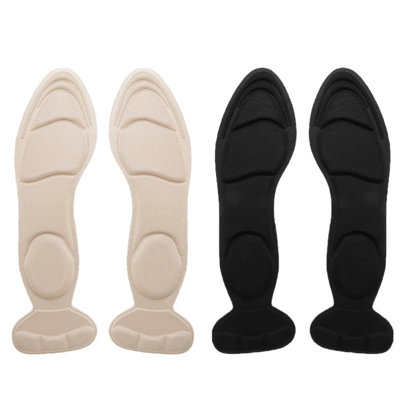 1 Paar T-förmige Memory-Schaum-Einlegesohlen, unsichtbar, für Damen, gewölbte Stützeinlage, High-Heels-Schuhpolster, Fersenschutz-Einlegesohle