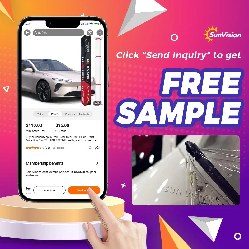 10 Years Warranty Auto Clear PPF Self Healing Ceramic Coating Transparent Roll 8 Mil Wrapping Glossy Invisible TPU Car Film