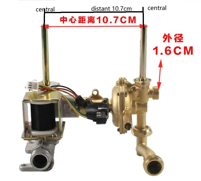 15cm Height Gas Water Heater Parts Universal  Assembly Valve 7-10L