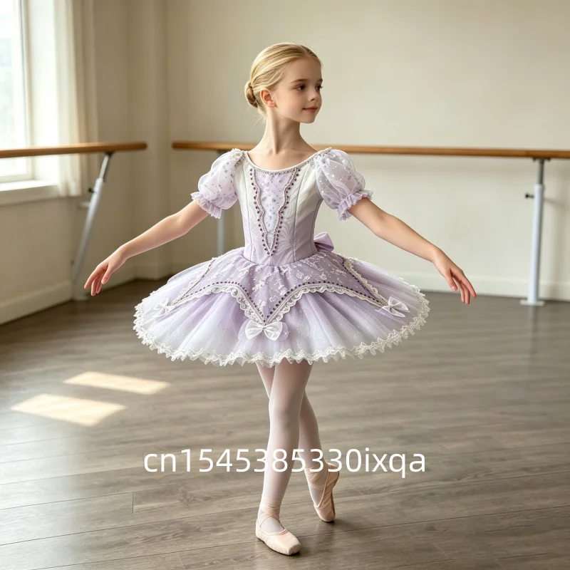 Children's Ballet TUTU Skirt Girls Pakita Variation Performance Costume Little Swan Dress Stage Performance Costume Dresses