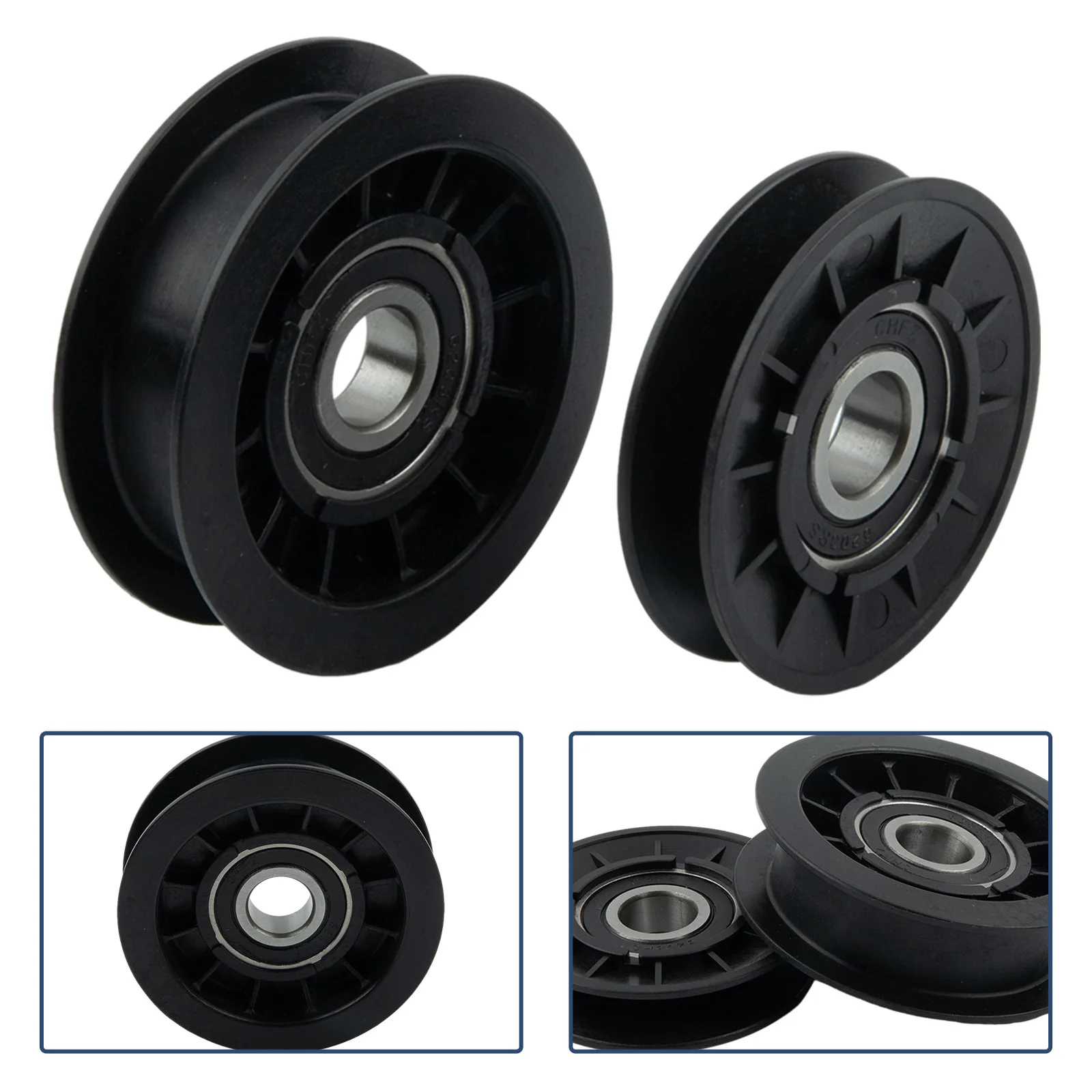 GX20286GX20287 Idler Pulley Set, GX20286A , 2 Pcs, 2 7/8 OD, 5/8 ID, 7/16 Wide, 3 3/8 OD, 5/8 ID, 1 Wide Heavy duty Design