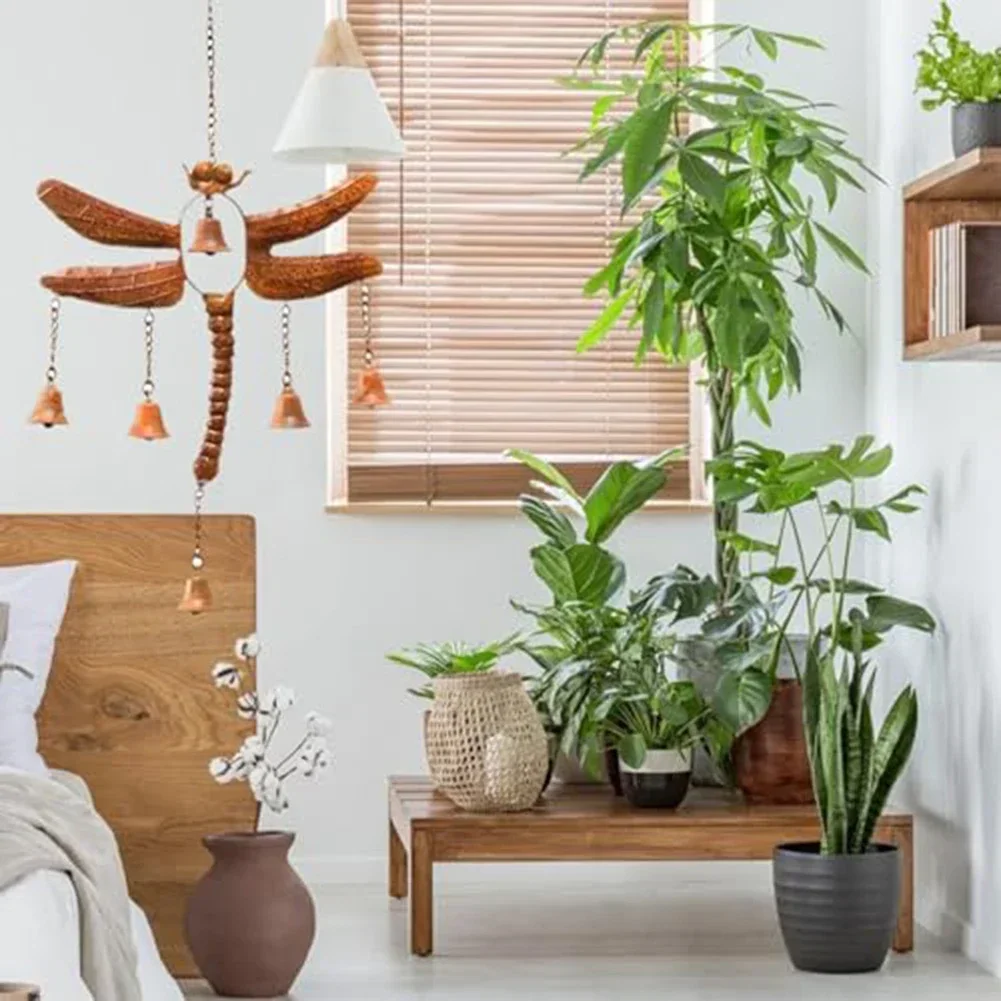 

Dragonfly With Bells Wind Chime Metal Decorations Gardening Garden With 6 Bells Garden Wind Chimes Home Decor Window Ornaments