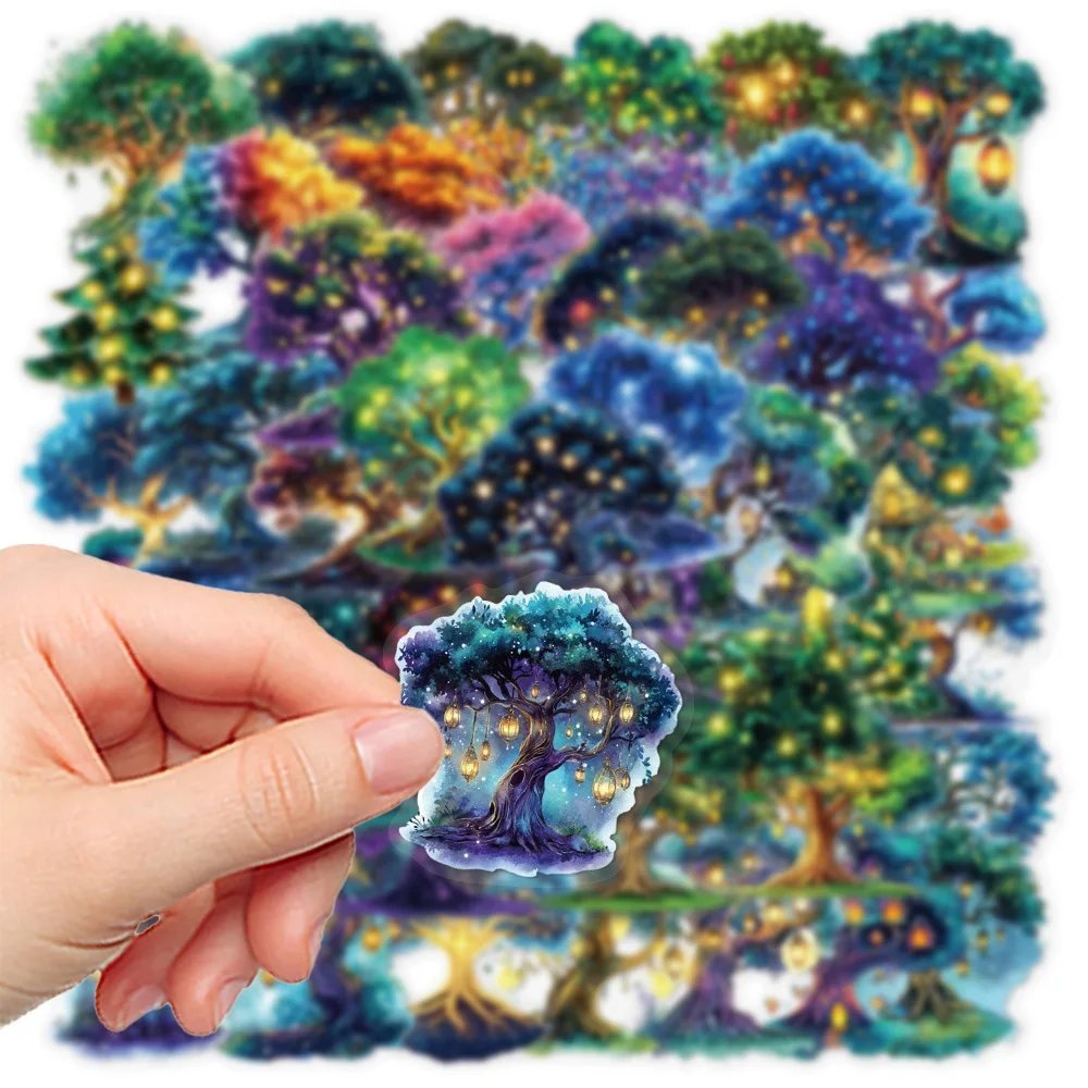 50 قطعة ملصقات الغابات السحرية ماجيك هاوس PET الإبداعية المتكلم جراب هاتف دفتر سكيت دراجة نارية ملصقات