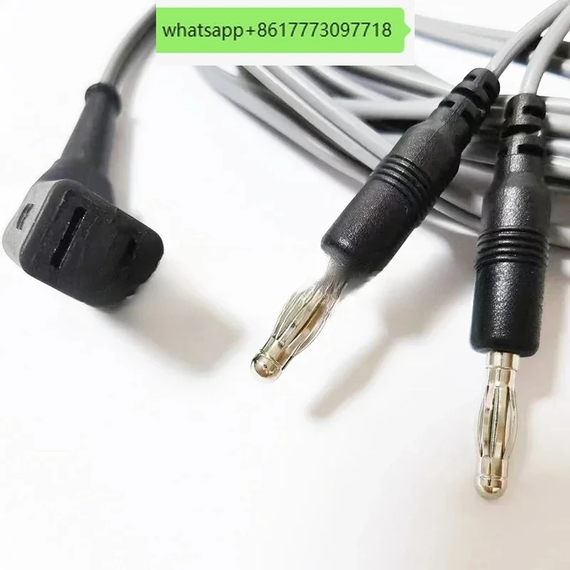 

Compatible with AESCULAP MARTIN Bipolar Electrocoagulation Forceps Tweezers Cable Silicone coagulator wire, Dual 4.0mm Male,