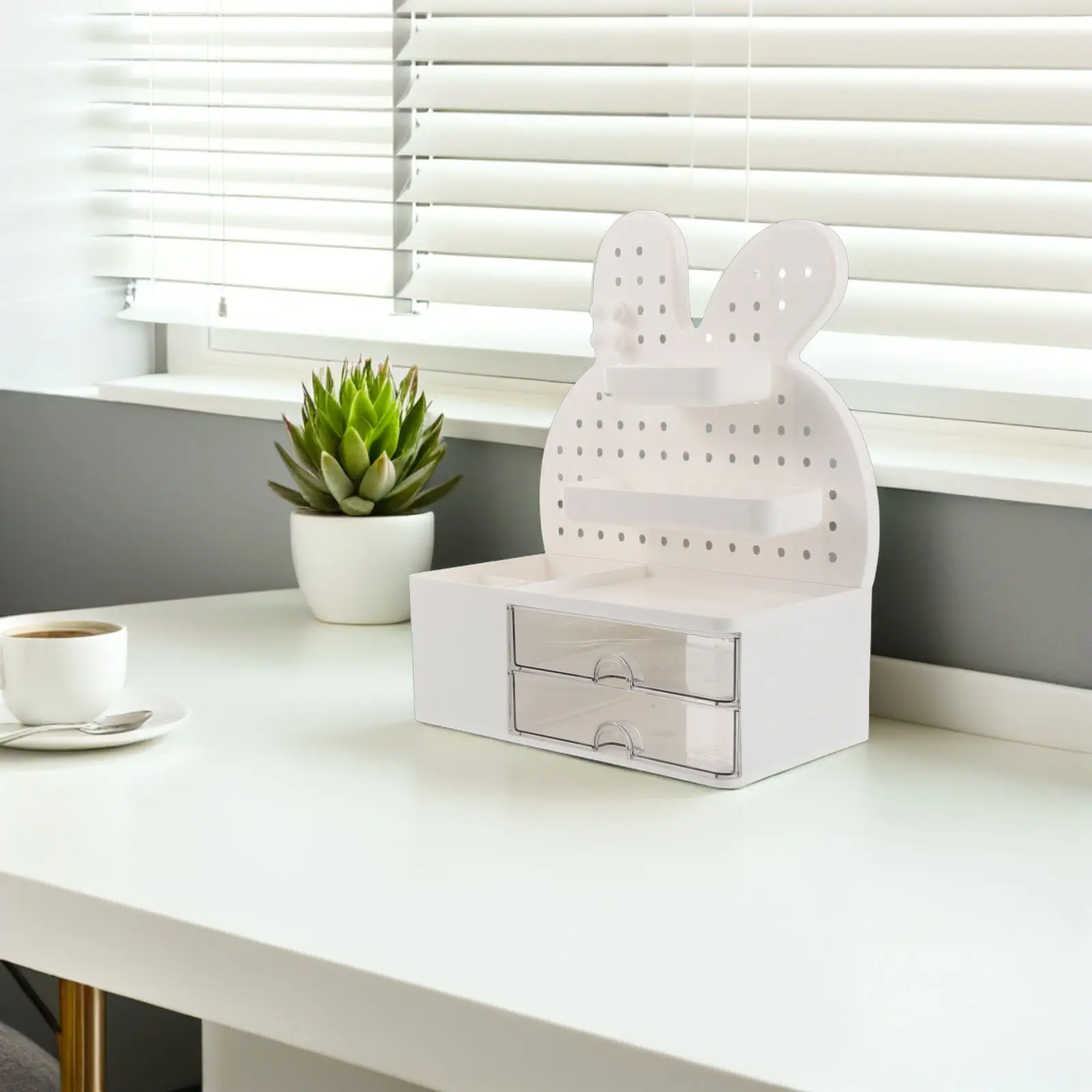 plastic-bunny-desk-organizer-with-pegboard-shelf-and-drawers-for-office-supplies-stationery-headbands-dorm-room-desktop-storage