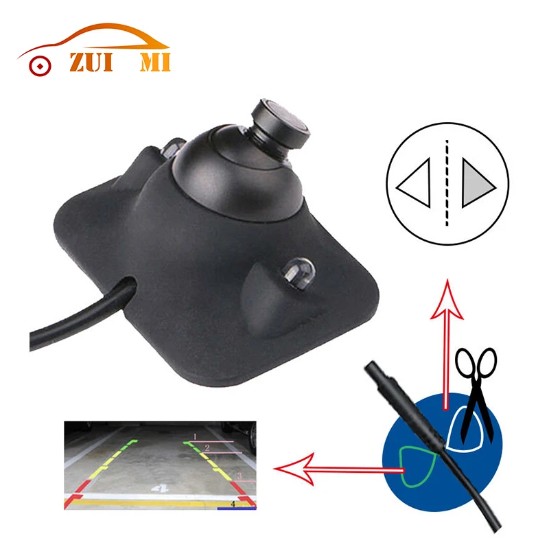 Car Rear View Infrared Lights Night Vision Blind Area Image Waterproof Reversing Camera Parking Assistance Universal