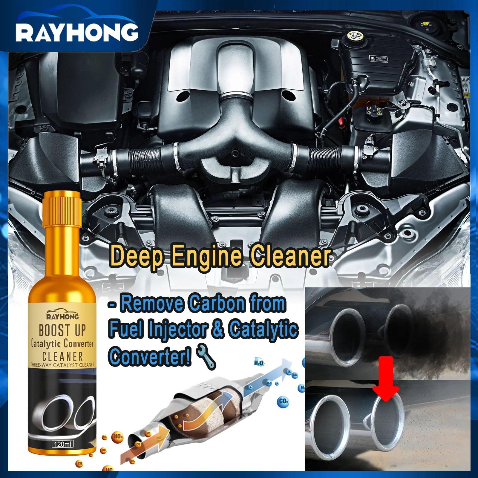 Car Engine Catalyst Converter Cleaners Automobile Engine CSV Cleaning Accelerators Catalysts Easy To Clean O2 sensor cleaner