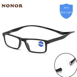 NONOR Diopter Magnifying Reading Glasses Women Men Hanging Neck Presbyopic Magnet Eyeglasses