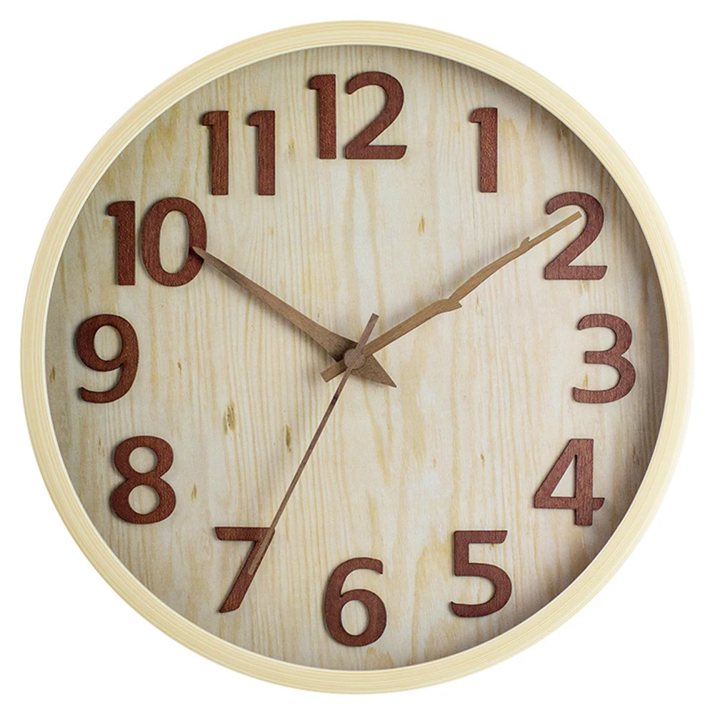

For Bedroom For Kitchen Non-Ticking Home Organization Battery Operated Quartz Clock Flexible Placement Options
