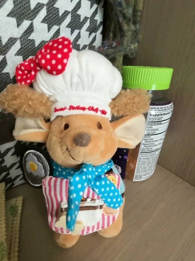 Nowa Śliczna Lalka Dziecięca Roo Kubuś Puchatek Pluszowa Lalka Wypchana Zabawka Śliczna Lalka Kanciastoporty Zawieszka do Torby Marionetka Prezent dla Uczennicy