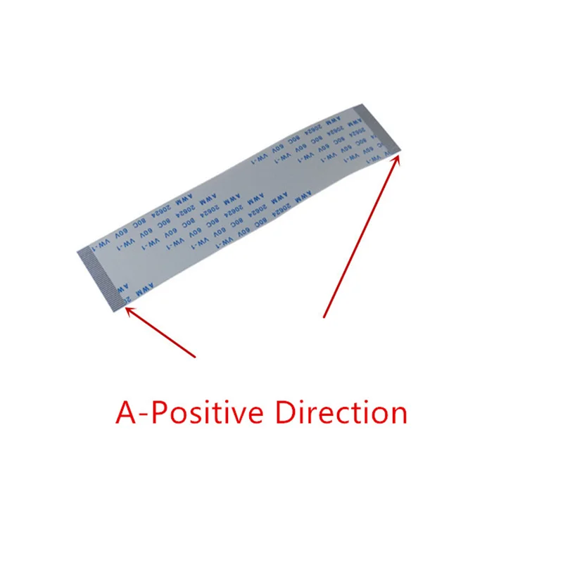 10Pcs FPC/FFC Ribbon Flexible Flat Cable 0.5MM Pitch With AWM 20624 80C 60V VW-1 Length 10CM Reverse Forward Direction