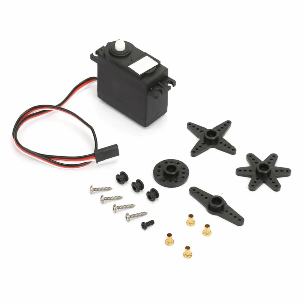 360 Degree Rotation Continuous Rotation Servo Lightweight Design NFC-Enabled Micro Servo Motor 5.5kg Torque Black Color