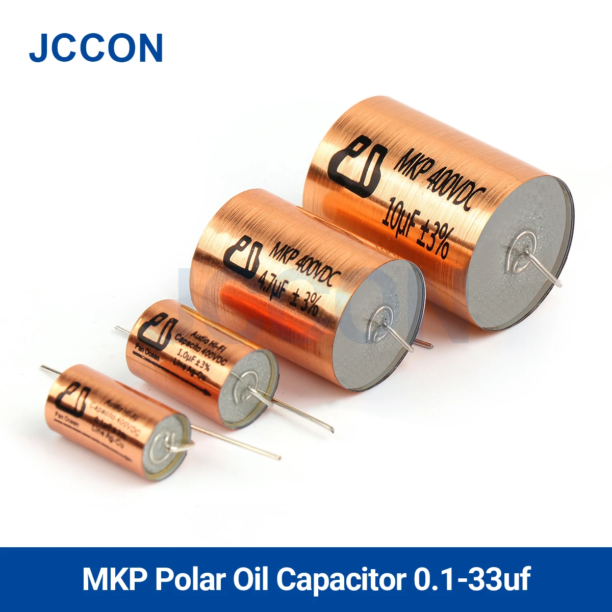 1Pcs MKP 400V Metallized Polypropylene Film Capacitor Oil Immersed for Tube Amplifier Crossover 0.1uF-33uF