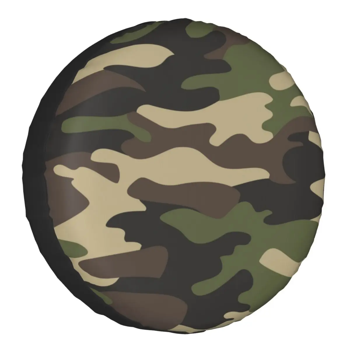 Green Brown Military Camouflage Spare Wheel Tire Cover for Toyota Land Cruiser Prado Army Jungle Camo  RV SUV 4WD Vehicle