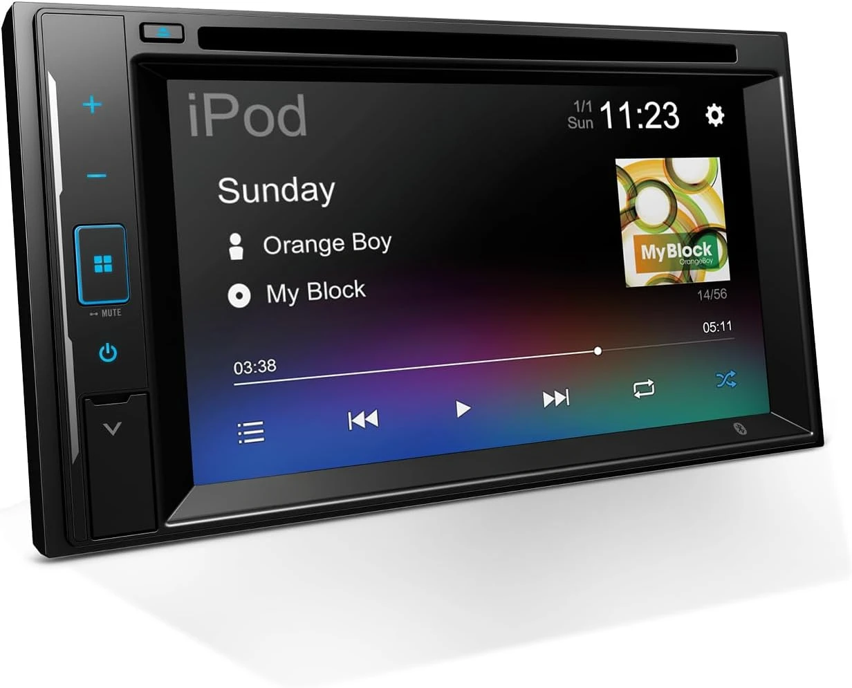 

AVH-241EX Double-Din CD/DVD Receiver, Bluetooth and Backup Camera Compatibility, 6.2” Resistive Touchscreen