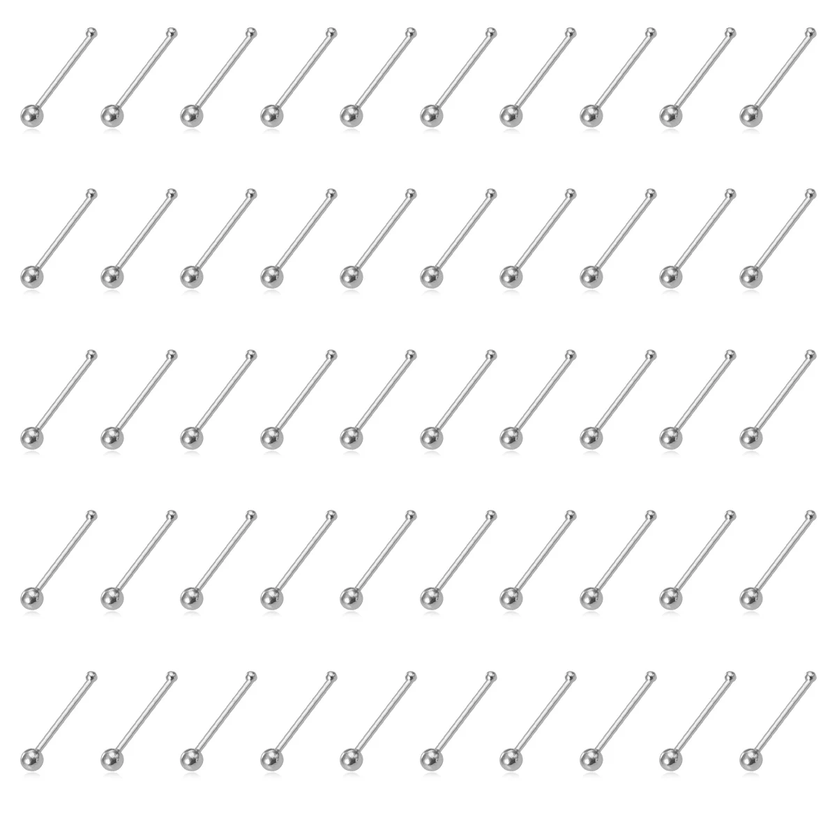 10pcs Nose Stud Rings for Women & Men, Body Piercing Jewelry