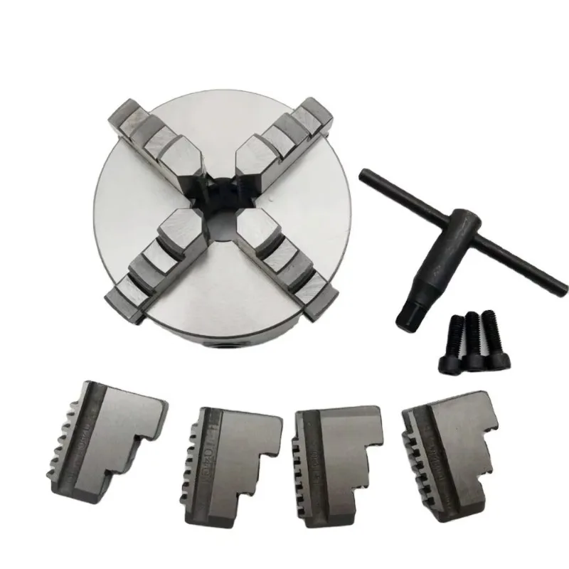 K11& K12 Self-Centering Manual Lathe Chuck 3 Jaw & 4 Jaw for  CNC Metal Lathe Processing