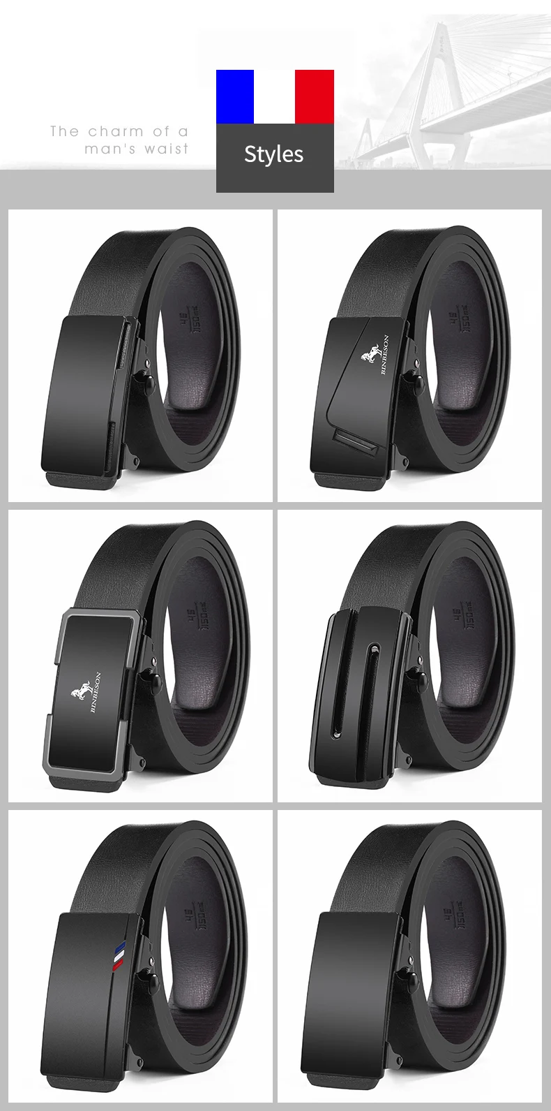 Gürtel Berühmte Marke Gürtel Männer Herren Gürtel Qualität Echtes Luxus Leder Gürtel Für Männer Gürtel Männlich Strap Männlich Metall Automatische Schnalle – Detail 7