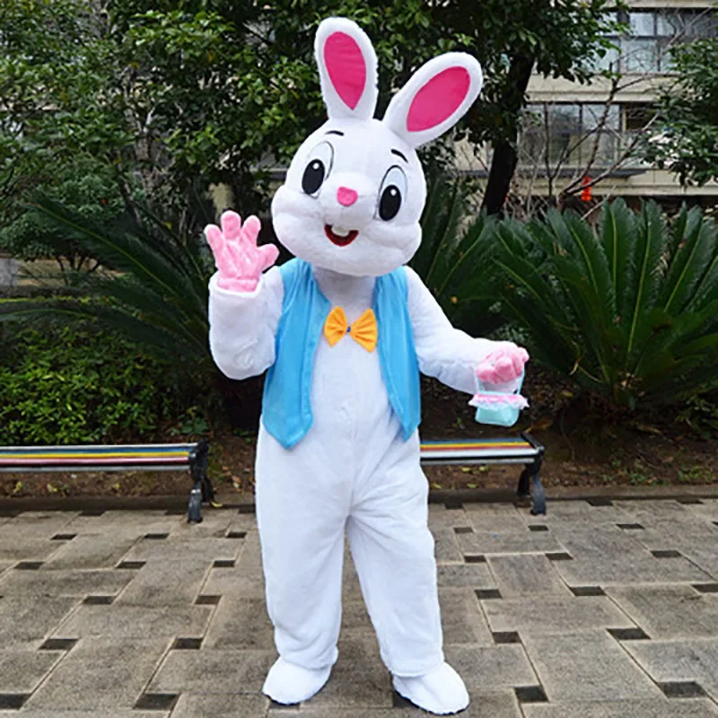 Disfraz de Mascota de conejo de pascua, Cosplay de animación, fiesta de cumpleaños