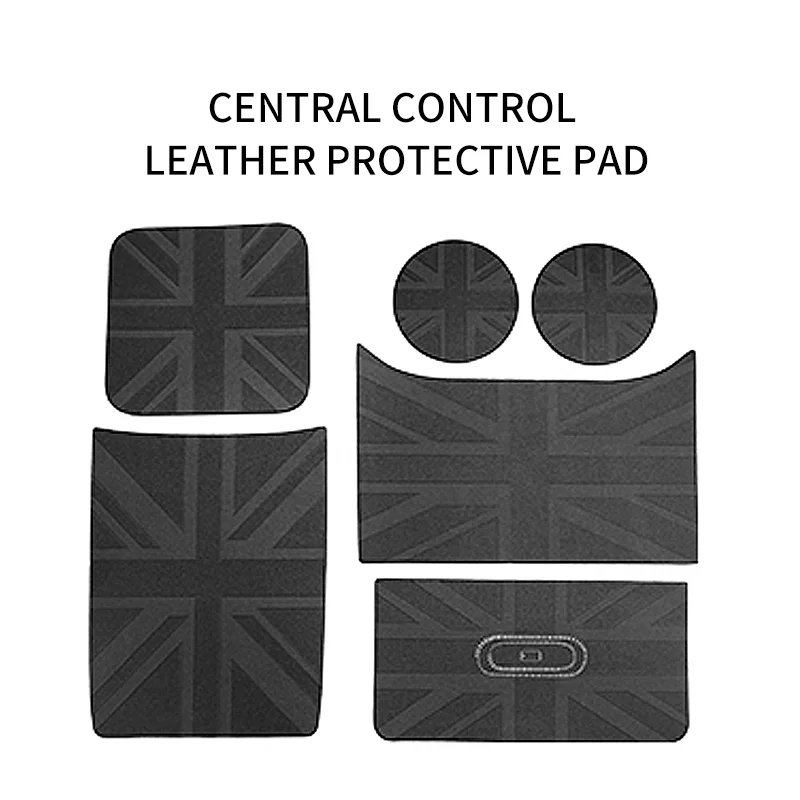 6PCS For Mini Countryman U25 2024 2025 3D Leather Car Door Groove Mat Slot Cup Holder Pad Anti-slip Decoration Cover