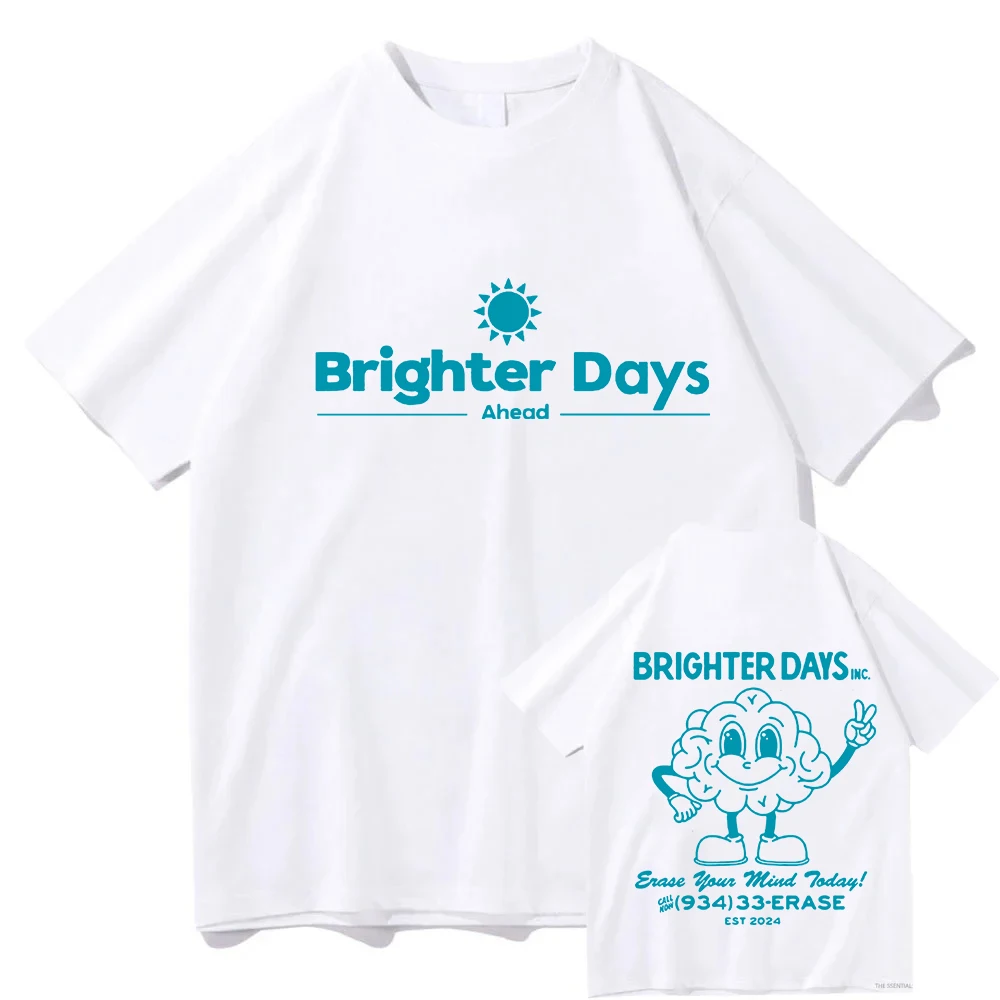 Ariana Grande Brighter Days Ahead, camisetas con estampado gráfico para hombres y mujeres, camisetas Vintage de alta calidad, camisetas casuales de moda