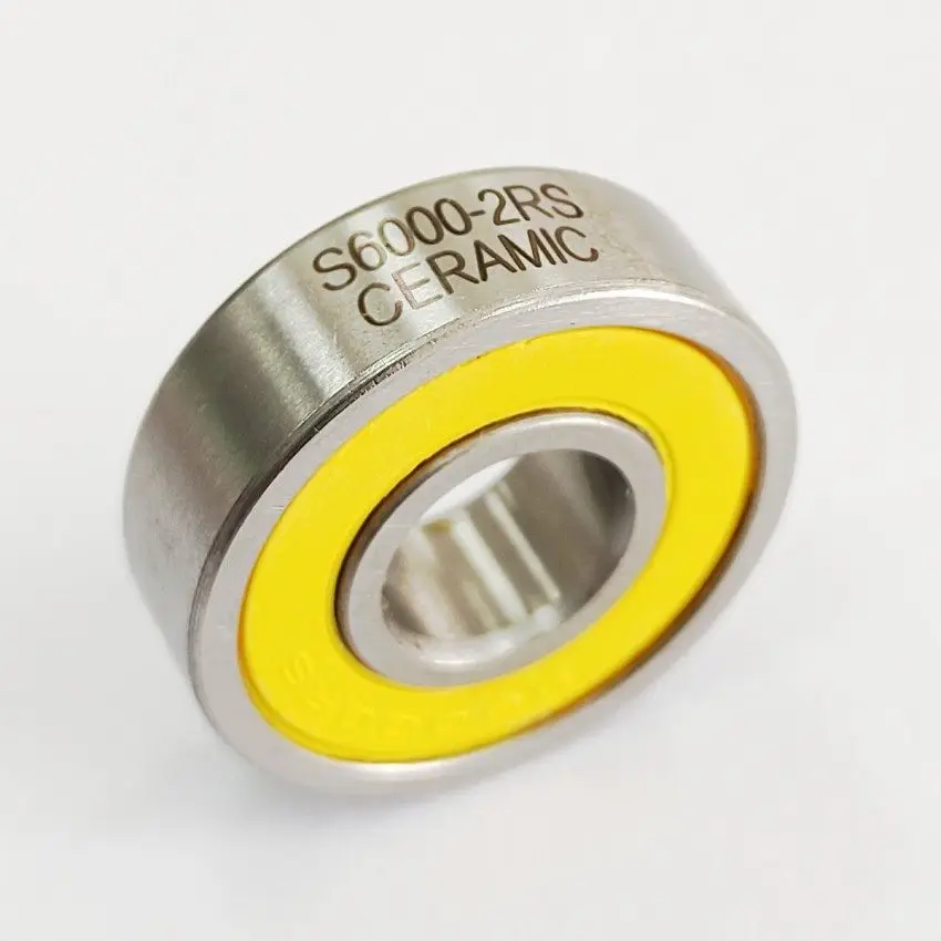Ceramic Beads | Stainless Steel Bearings | ABEC-3 | S6000-2RS-CERAMIC (10x26x8mm)