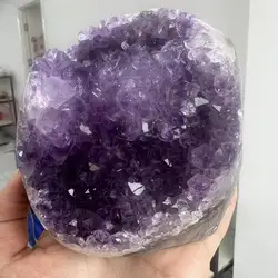1072g 8.7cm Natural Uruguay Dream Amethyst Calcite Quartz Crystal