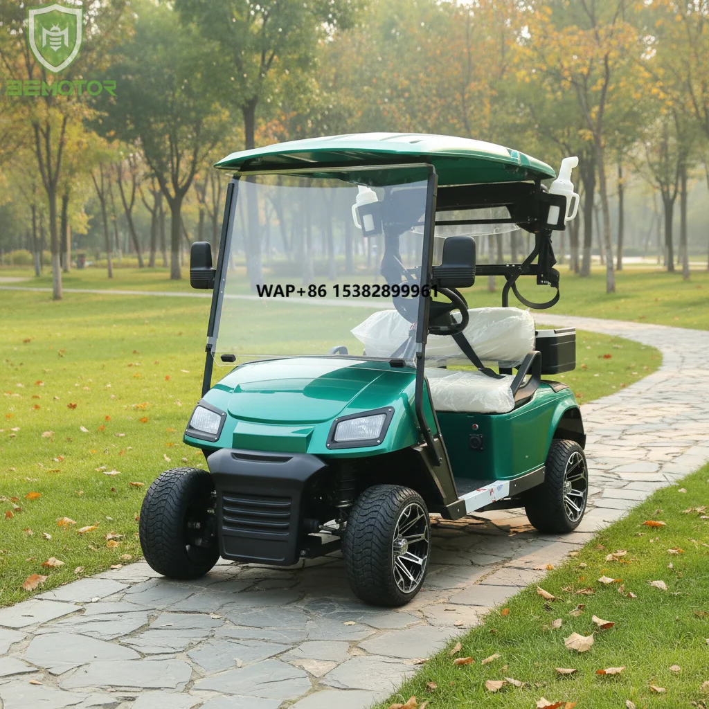 Street Legal 4 Wheel Electric Lithium Battery Golf Car 2 Seater 5000/7500w Sightseeing Electric Golf Cart