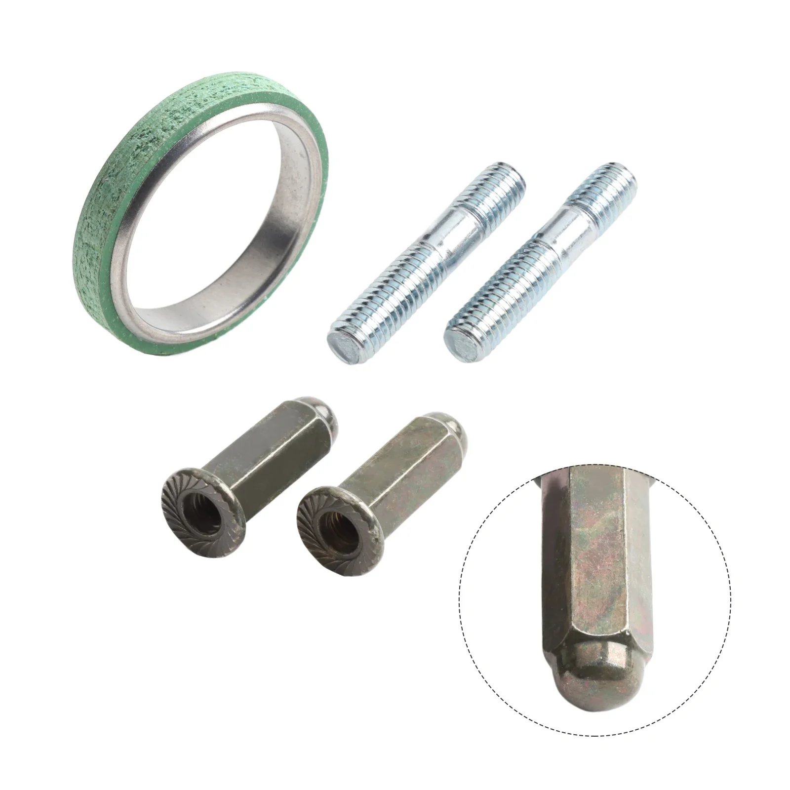 Exhaust Gasket Kit Scooter Exhaust Screw Kit High Universality Fitment Lightweight Kit Easy Installation For 50cc 125cc 150cc