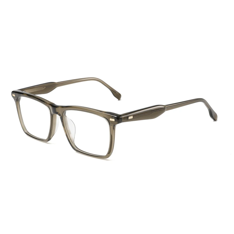 

Men's Retro Rectangular Glasses - Desinger Acetate Frame, Anti Blue Light Computer Eyewear for Gaming/Reading,Home & Office Use