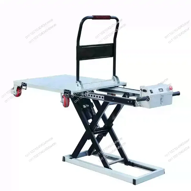 

Электрическая гидравлическая подъемная платформа для транспортировки, небольшая ручная тележка с ножничным подъемником, портативная подъемная бортовая тележка