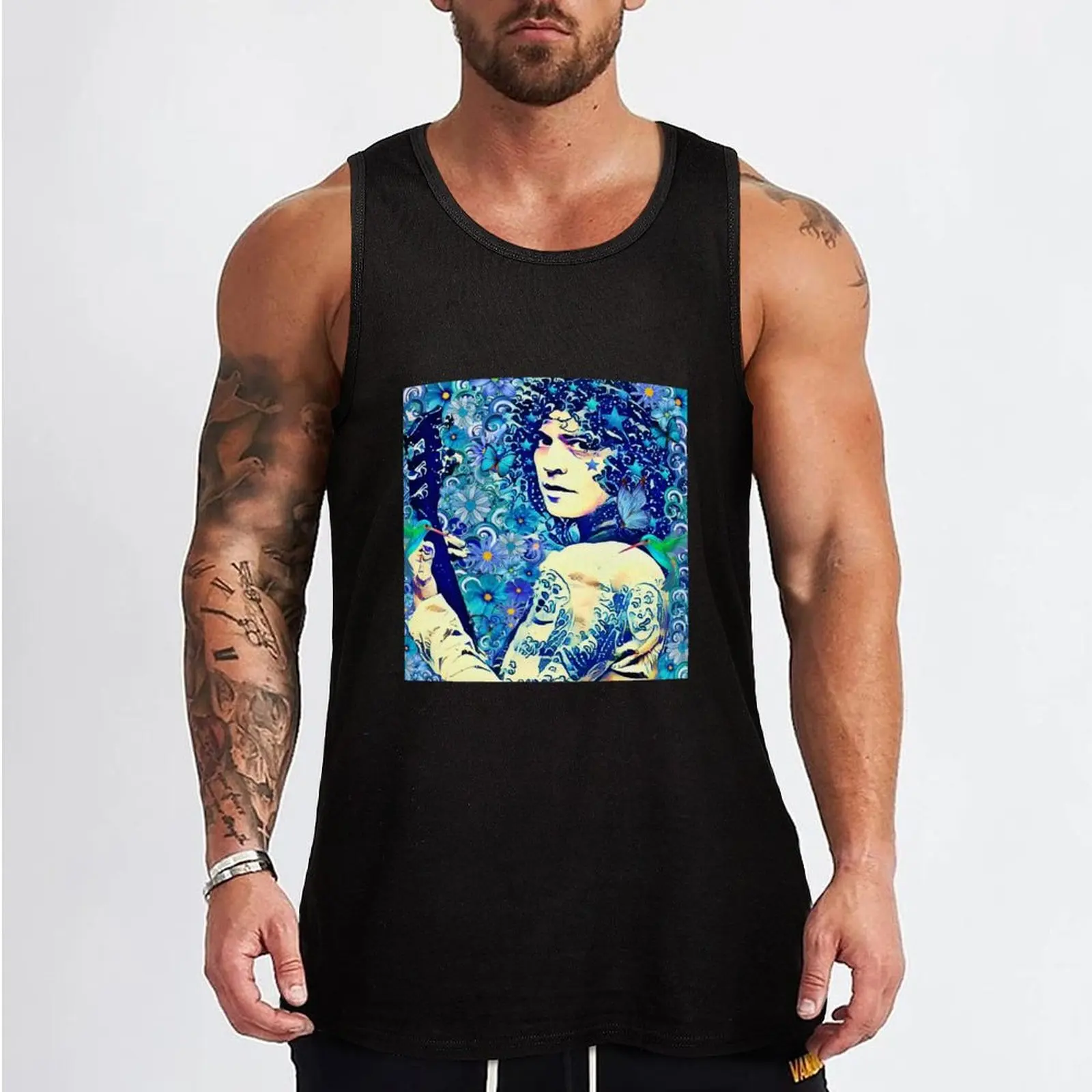 Marc Bolan Tank Top Men's tops gym for men basketball clothing