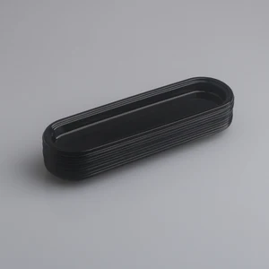 Shenhong weiße Plastik Oval-Suda-Sudoping-Sterbe langer schwarzer Mousse Mülleimer Kuchenformform für Desserttorte und Kekse 9 Hauptgebäudebuilderverkäufe - №7