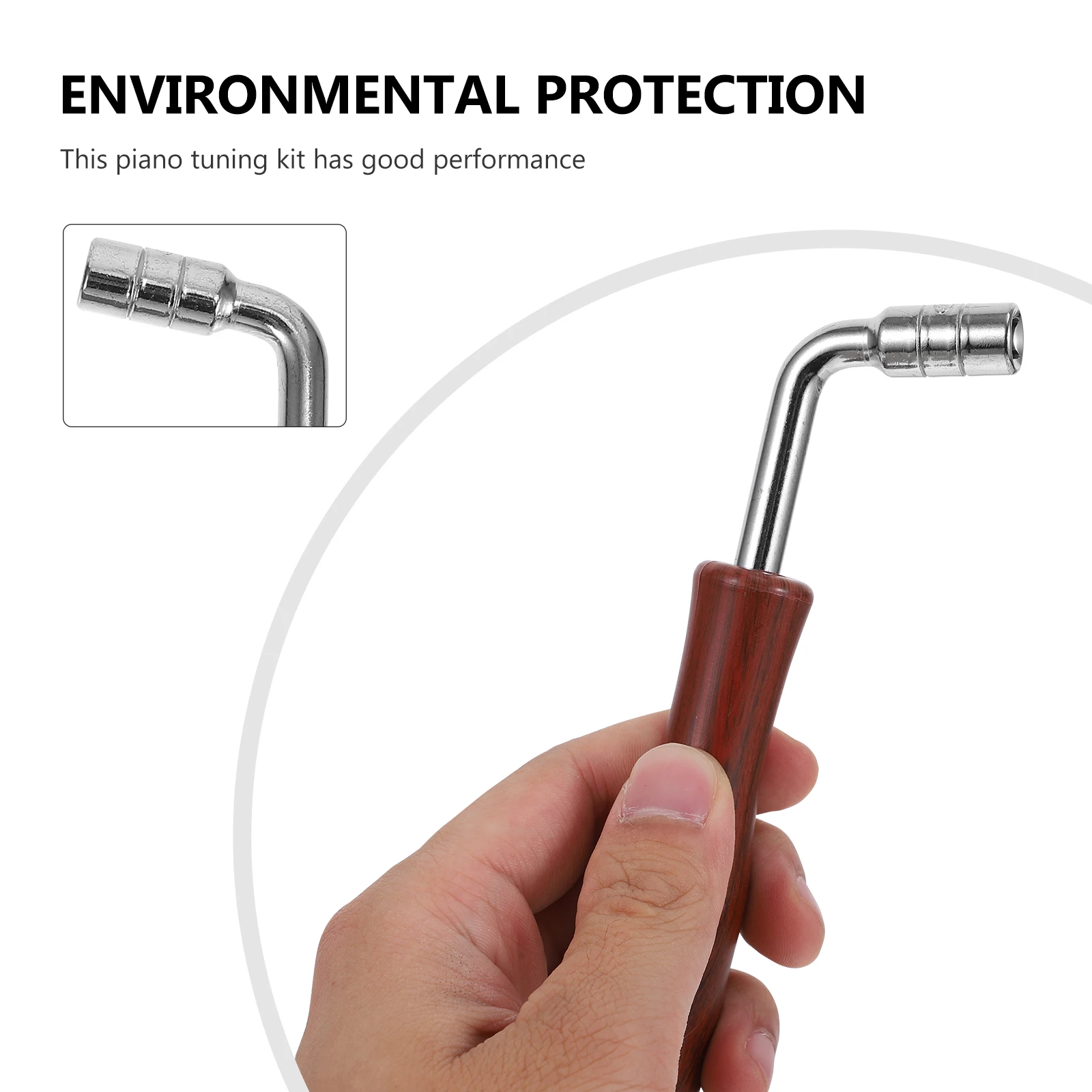 

Piano Tuning Tool Wrench Rubber Sticks Tape Block Instrument Accessories Stainless Steel Lightweight Practical Storage