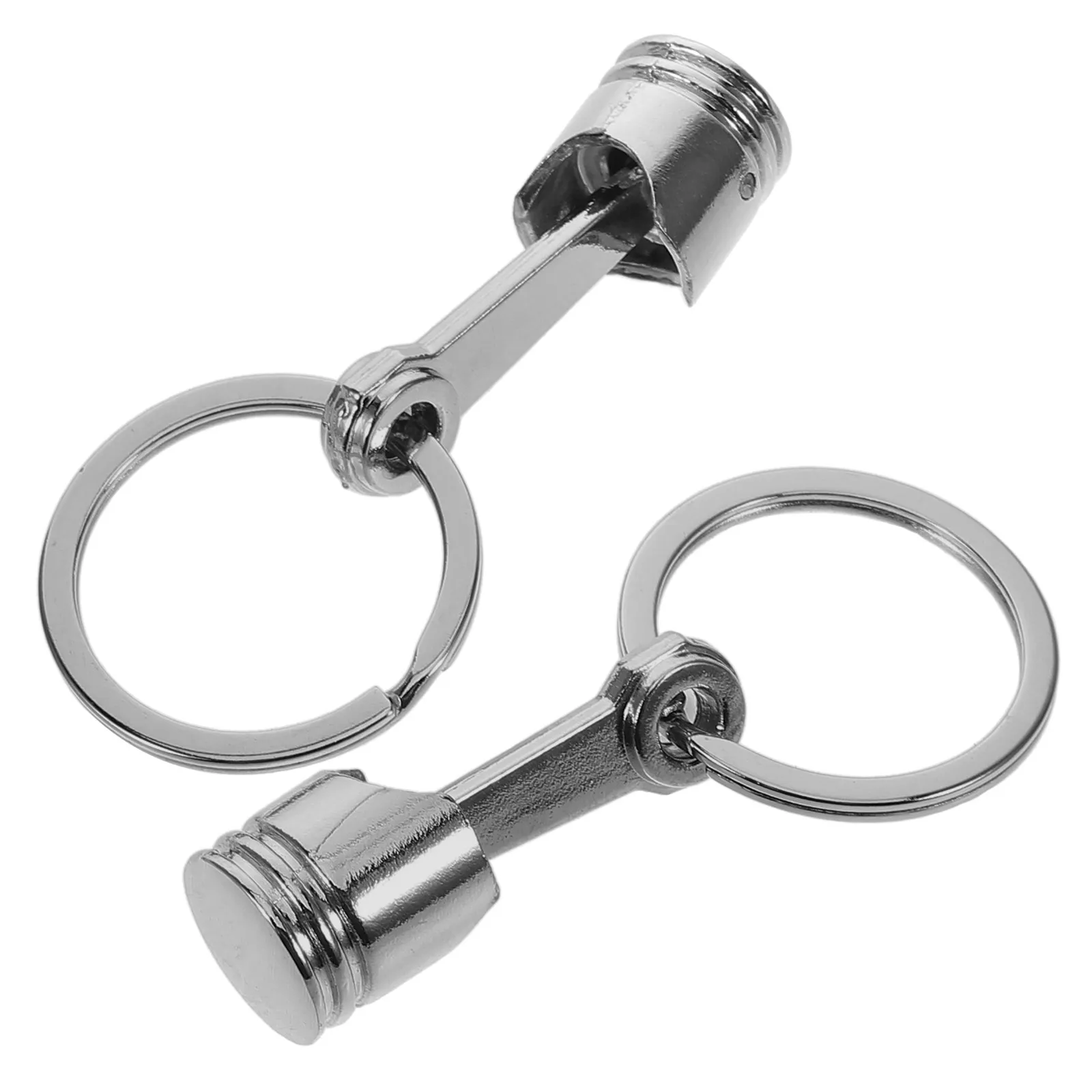 2Pcs Metal Turbo Keychain Engine Key Ring for Car Lovers Spinning Turbo Style Heavy Duty Keychain for Car Keys